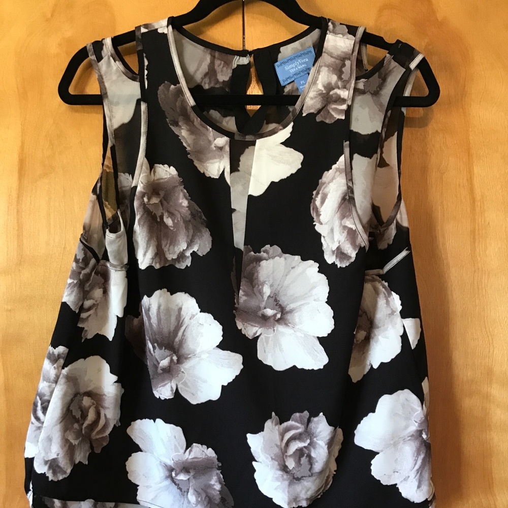 Simply Vera Wang Sleeveless Shirt